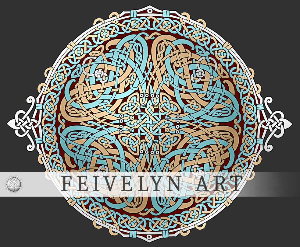 Snake Shield Pattern Celtic Snakes Shield by Feivelyn on DeviantArt