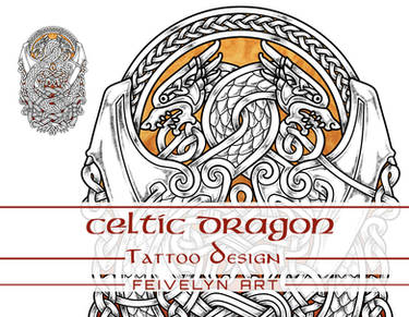 Celtic Dragon Tattoo Design