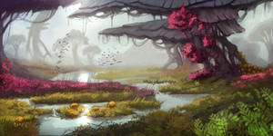 Tamriel Rebuilt - Swamps of Arnesia concept 3