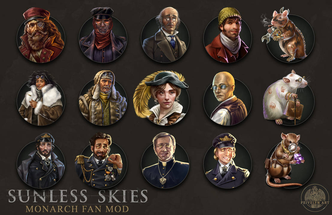 Sunless Character Sunless Skies: Monarch Mod - custom characters by Feivelyn on DeviantArt