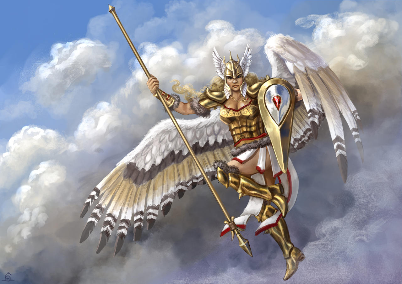 Commission Winged Valkyrie By Feivelyn On DeviantArt commission-winged-valkyrie-by-feivelyn-on-deviantart