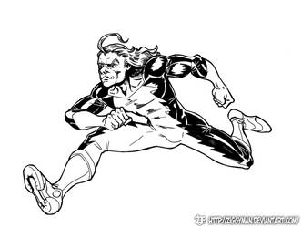 Captain Speed lineart