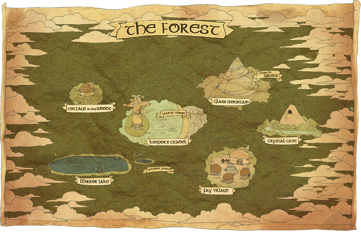 Map of The Forest by Katarya on DeviantArt