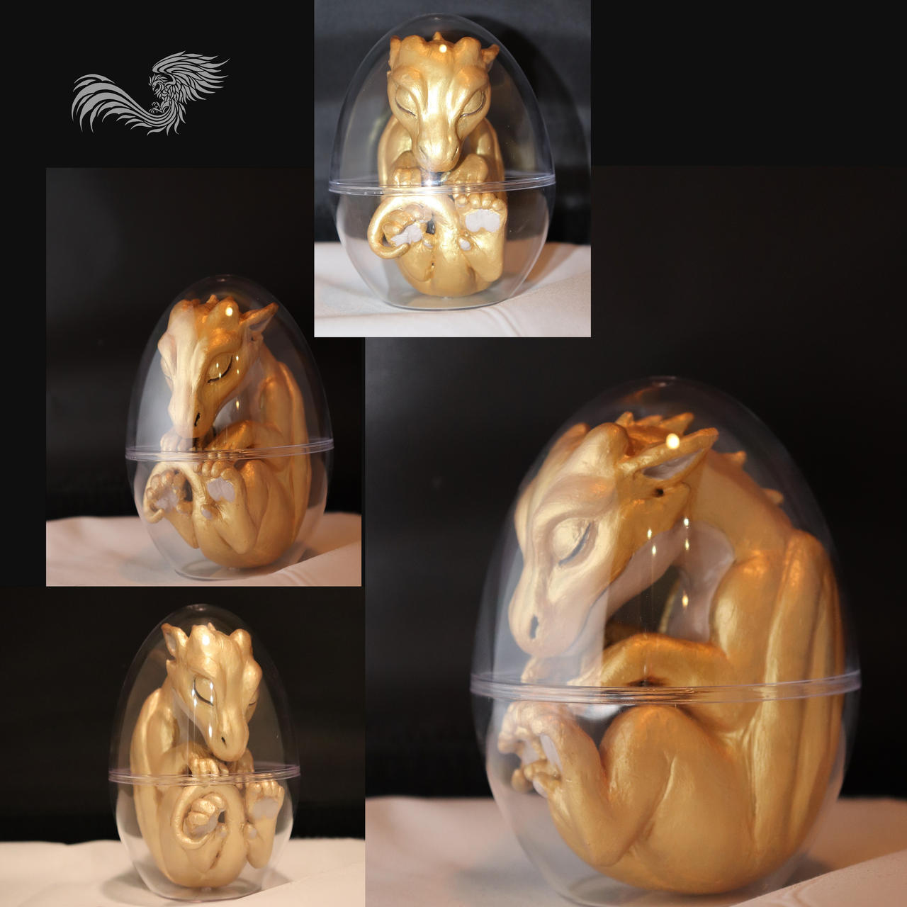 Baby dragon sculpture