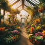 Dreamy greenhouse cute nature digital