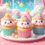 kawaii cupcakes cgi pastel sweet food