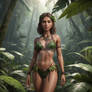 jungle bikini girl 3d babe model