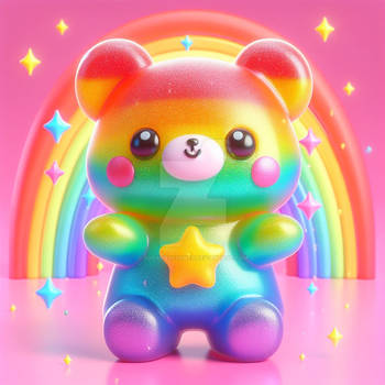 gummy bears rainbow cute pastels