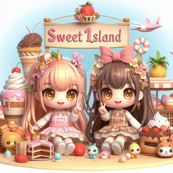 sweet island cgi cute kawaii