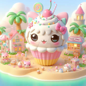 sweet island cgi cute kawaii