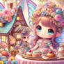 fairy with house cgi fantasy kawaii