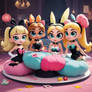 Powerpuff girls inspired portrait fantasy cgi