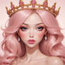 Princess peach inspired model babe portrait girl c