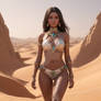 bikini babe in the desert model 3d
