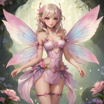 fairy portrait kawaii chibified digital cute