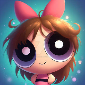 powerpuff portrait girl cgi girl cute