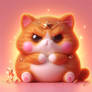 angry cat cgi cute kawaii