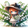 lily of the valley cute 3D digital