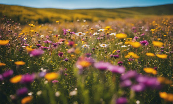 meadow wild flowers wallpaper HD spring