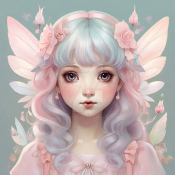 fairy portrait model sweet digital art
