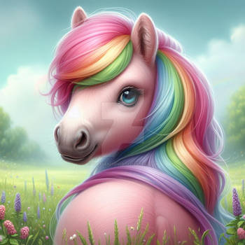 little pony kawaii chibified digital art sweet