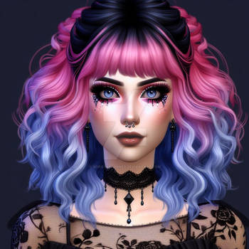 gothic model at rave cute kawaii HD