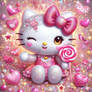 hello kitty sweet portrait digital art HD