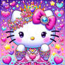 hello kitty sweet portrait digital art HD