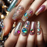 decorated nails polish digital art HD