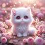 sweet kitten cat portrait HD digital art