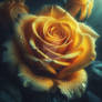 gold rose flower in nature HD gorgeus