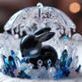 rabbit in crystals digital art sweet jewels bling