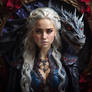 Daenerys Targaryen Dragon Mother digital art portr