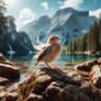 gorgeous bird sweet nature digital art