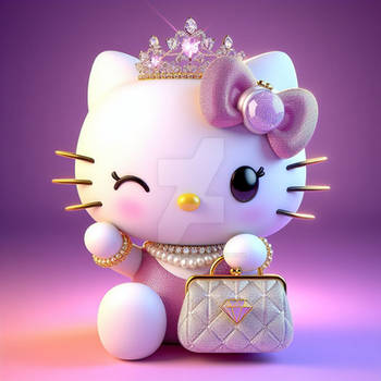 gorgeous hello kitty with jewels