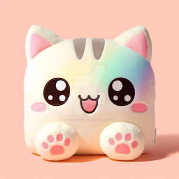 sweet kitten plush pillow cat animal