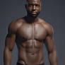 handsome black model in underwear hunk guy man dig