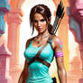 gorgeous lara croft tomb raider model digital art