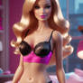 barbie in lingerie babe model 3D digital art