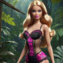 barbie in the jungle in lingerie babe model