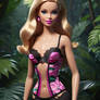 barbie in the jungle in lingerie babe model