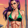 GTA bikini babe model 3D HD cartoon lady