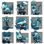 Adopt 84 : Baby Mecha monster VI | Close by I5HIMARU