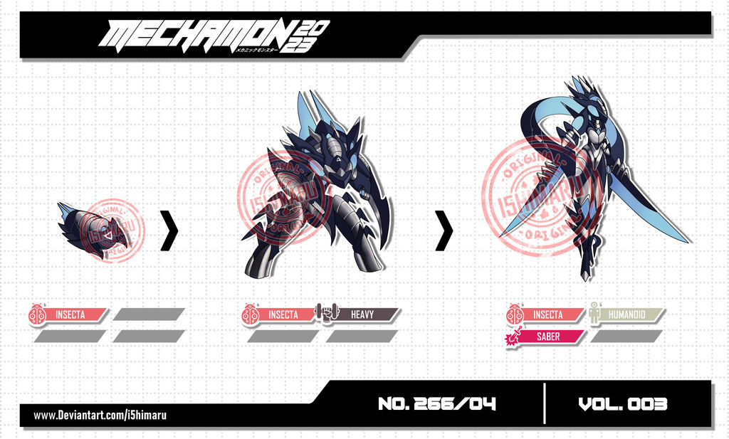 Mechamon Mechamon NO.266/04 | VOL.003 by I5HIMARU on DeviantArt
