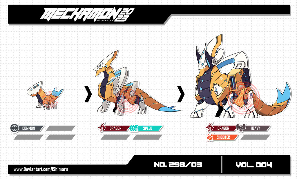 Mechamon Mechamon NO.298/03 | VOL.004 by I5HIMARU on DeviantArt