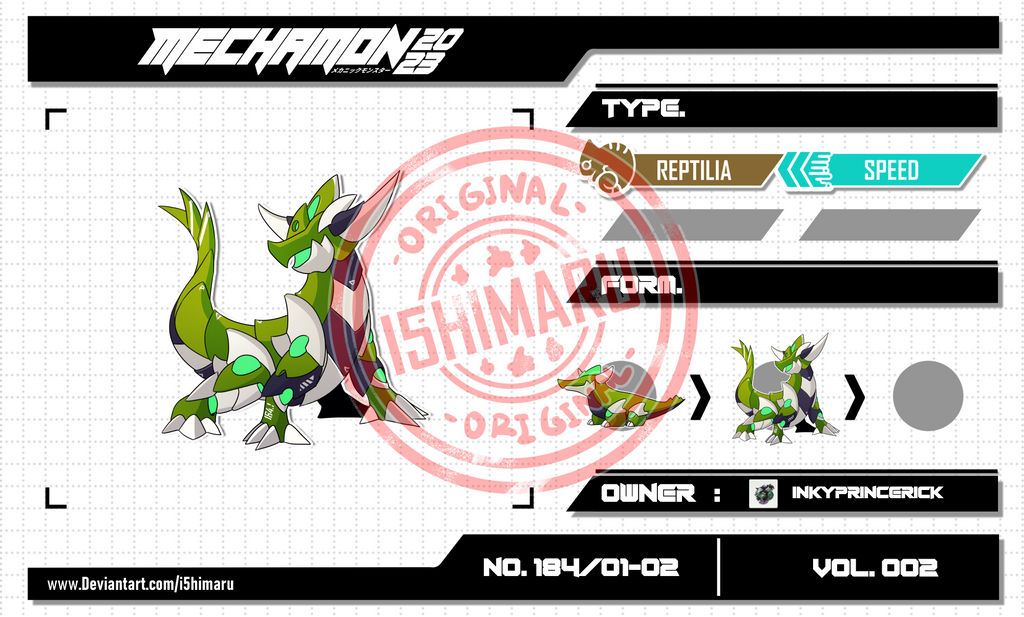 Mechamon Mechamon NO.184/02-01 | VOL.002 by I5HIMARU on DeviantArt
