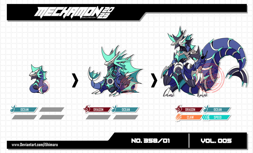 Mechamon Mechamon NO.358/01 | VOL.005 by I5HIMARU on DeviantArt