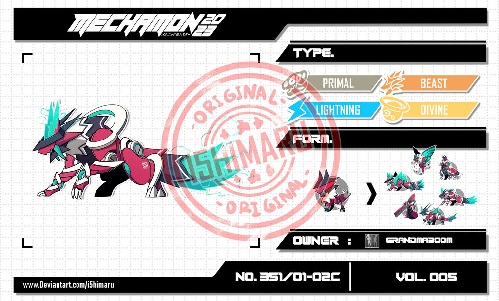 Mechamon Mechamon NO.351/01-02C | VOL.005 by I5HIMARU on DeviantArt