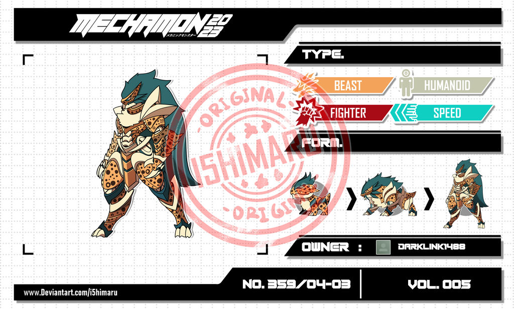 Mechamon Mechamon NO.359/04-03 | VOL.005 by I5HIMARU on DeviantArt