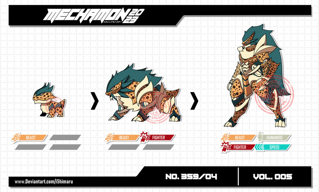 Mechamon Mechamon NO.359/04 | VOL.005 by I5HIMARU on DeviantArt